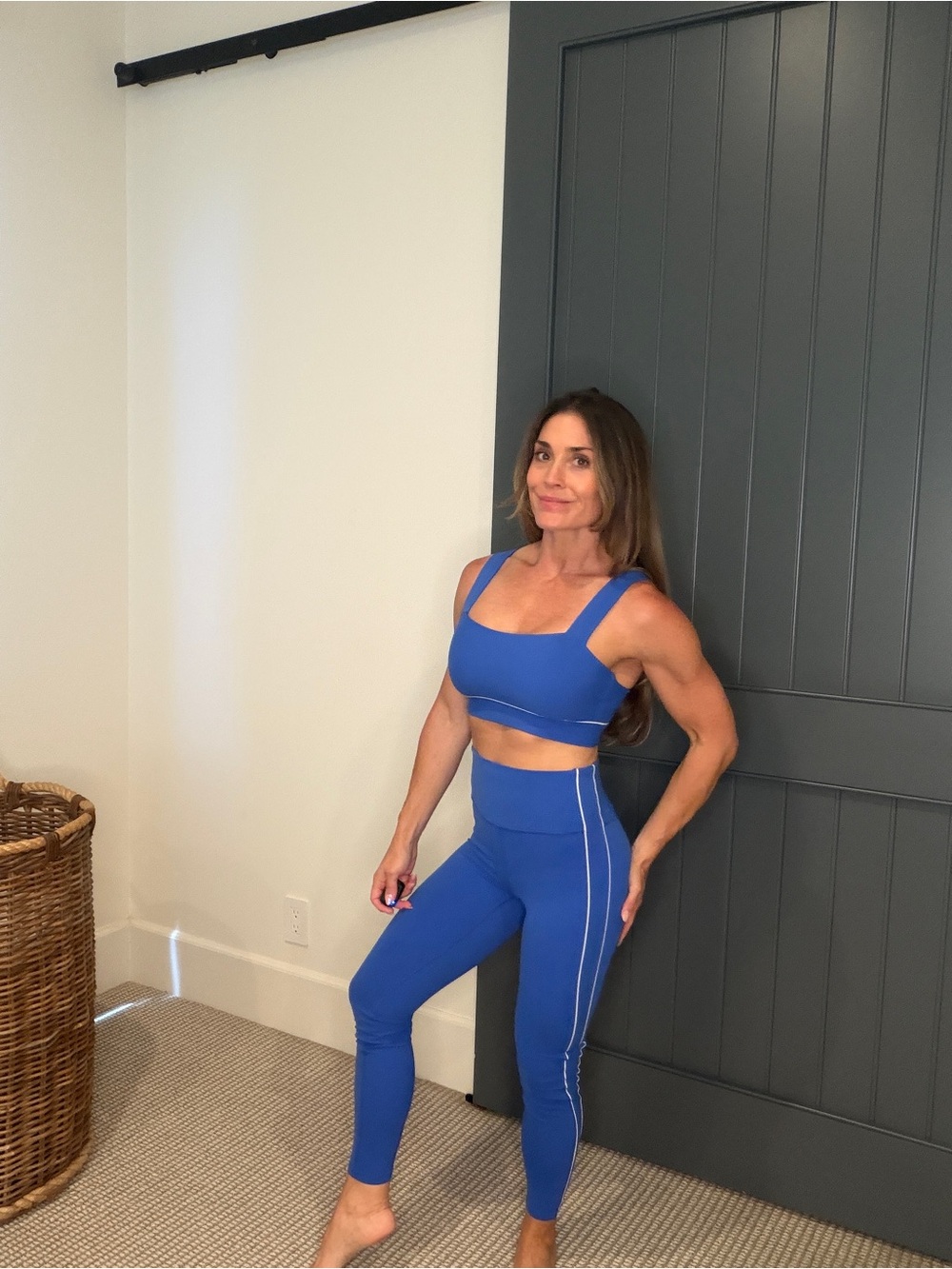 all in motion Cobalt Blue High-Waist Leggings with Sports Bra- SELLING SET